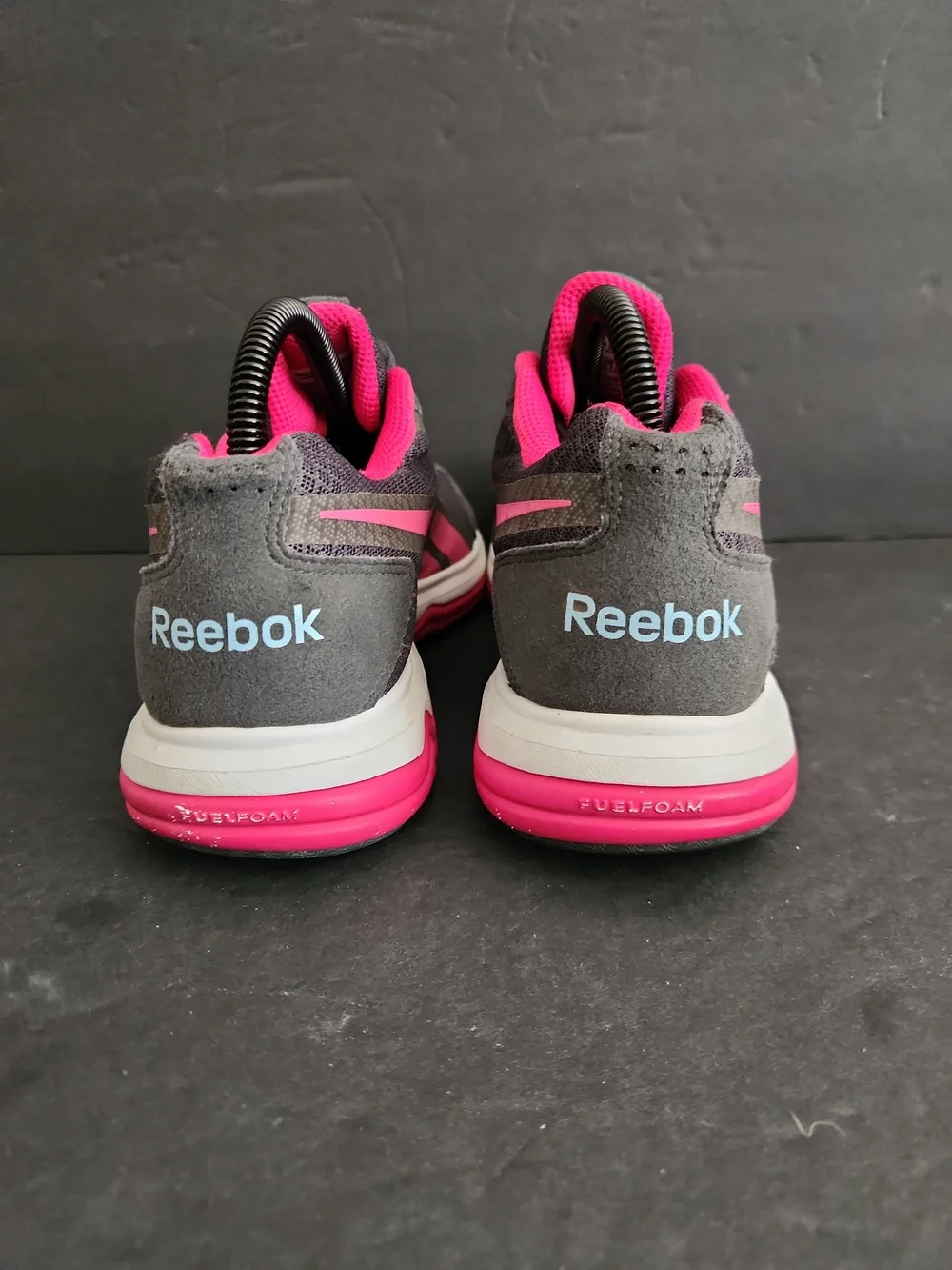 Reebok Fuel Foam Gray/Pink Womens Size 8.5 Running Shoes